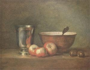 Jean Baptiste Simeon Chardin The Silver Goblet (mk05) Sweden oil painting art